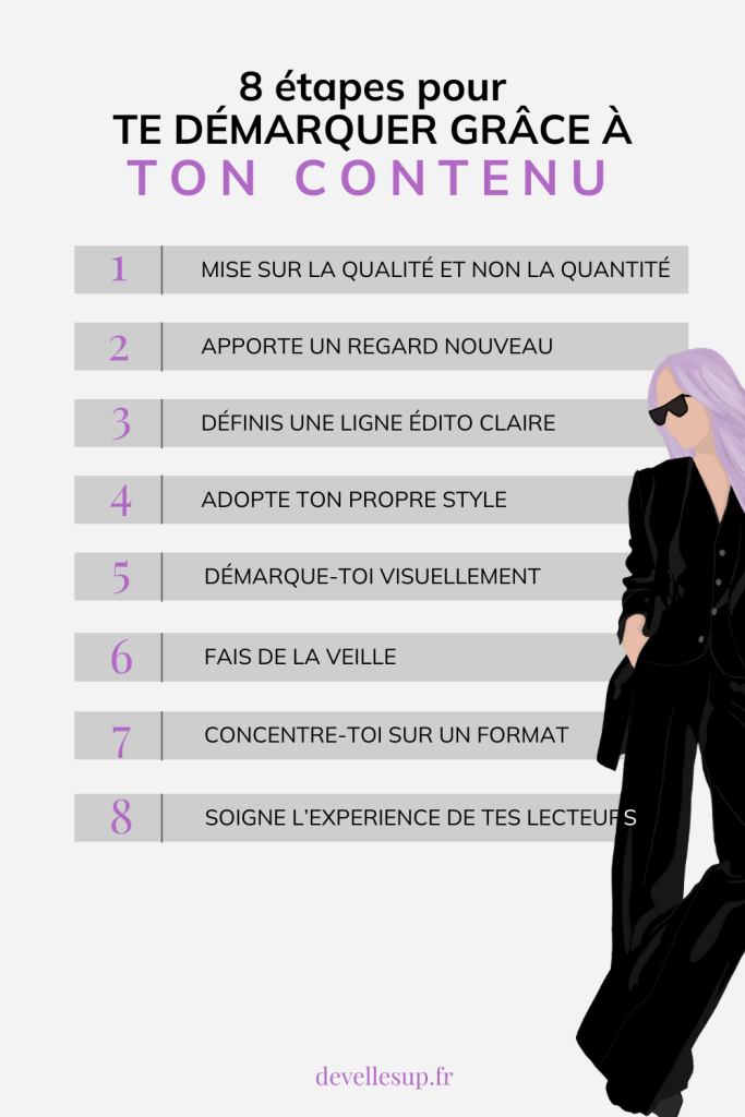 se démarquer avec contenu