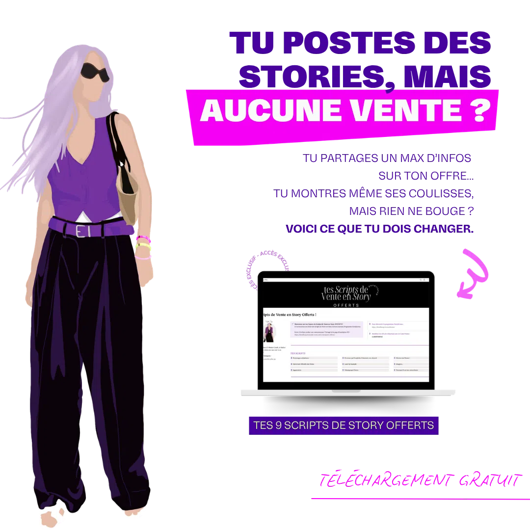 Pub Stories (1080 x 1080 px) (1) Scripts de Vente Story Instagram Offerts